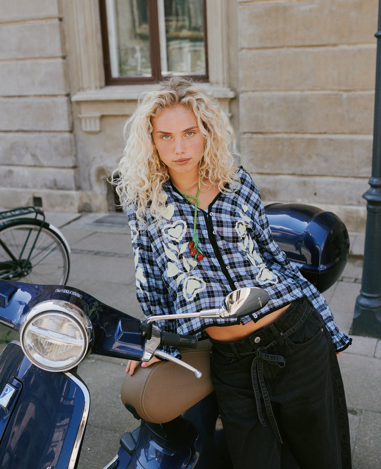 Pre order- Sissel Edelbo, Fran Top, Blue Checks