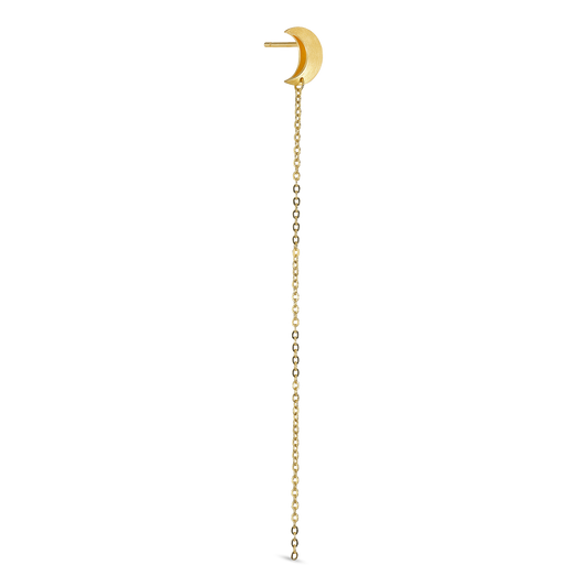 Jane Kønig, Half Moon Chain Stud, Guld