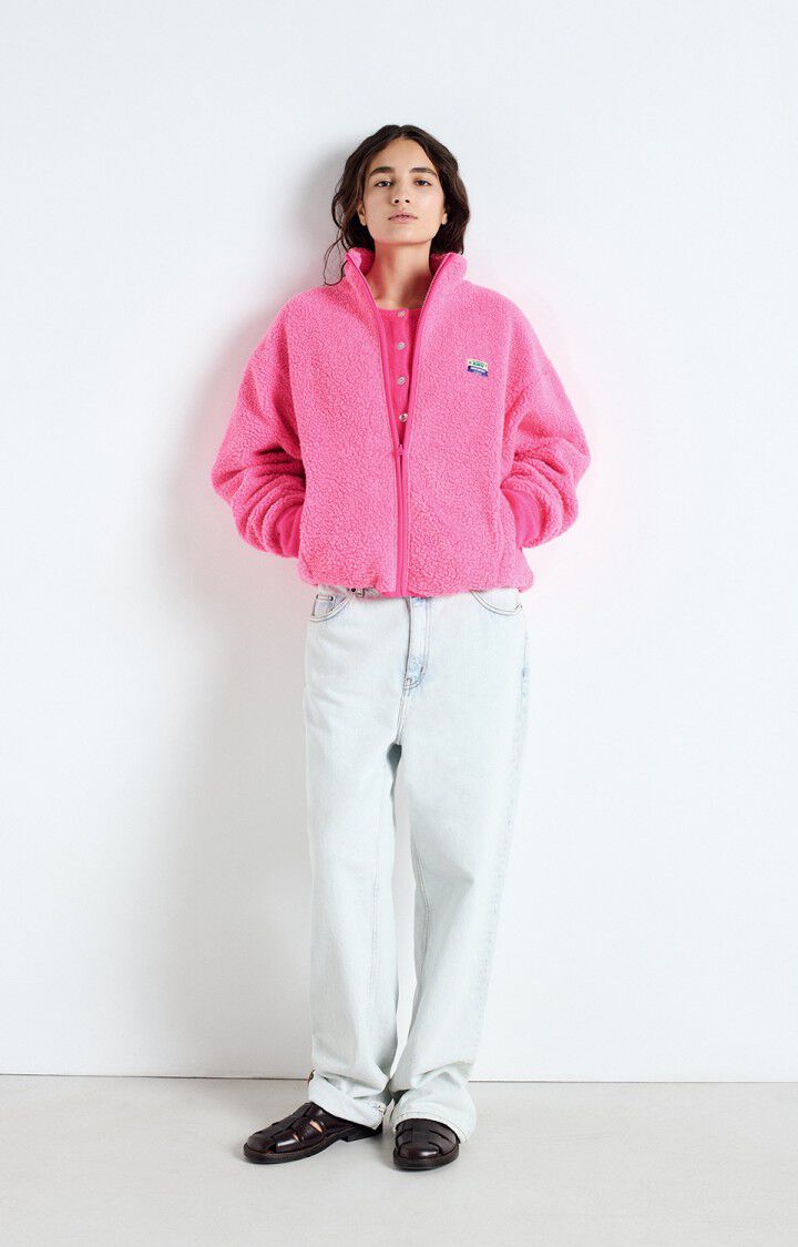 American Vintage, Hoktown Fleece Jacket, Acid Pink Melange