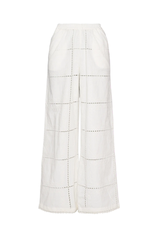 SIssel Edelbo, Hilde Pants, White Squares