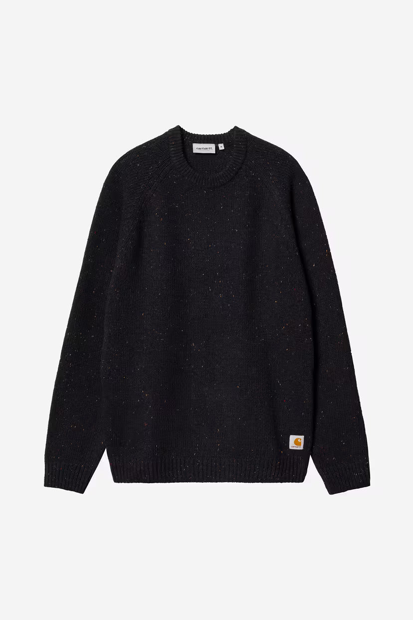 Carhartt WIP, Anglistic Sweater, Speckled Navy