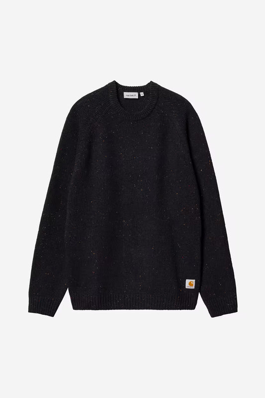 Carhartt WIP, Anglistic Sweater, Speckled Navy