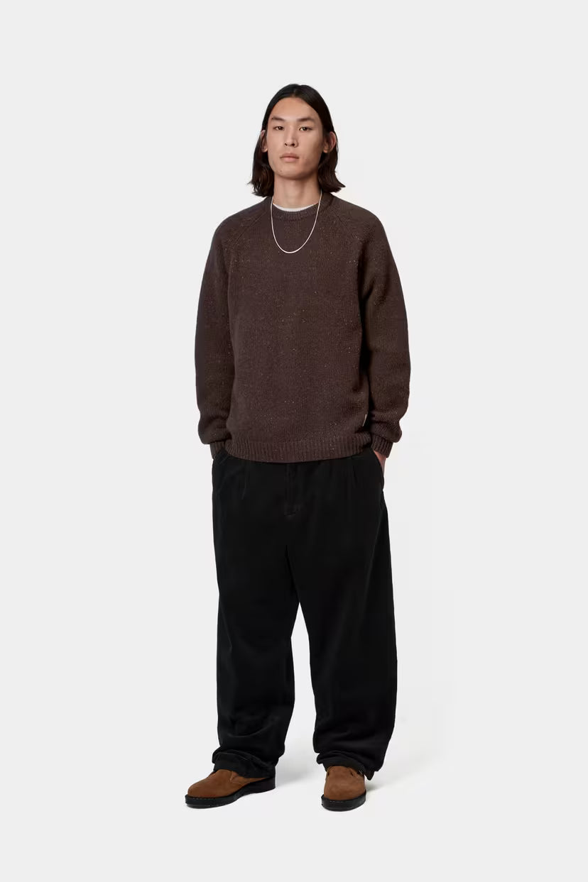 Carhartt WIP, Anglistic Sweater, Speckled Tobacco