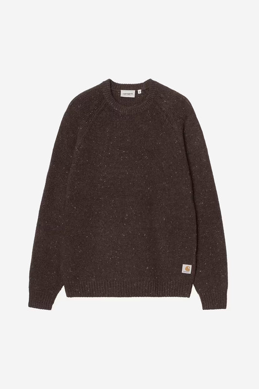 Carhartt WIP, Anglistic Sweater, Speckled Tobacco