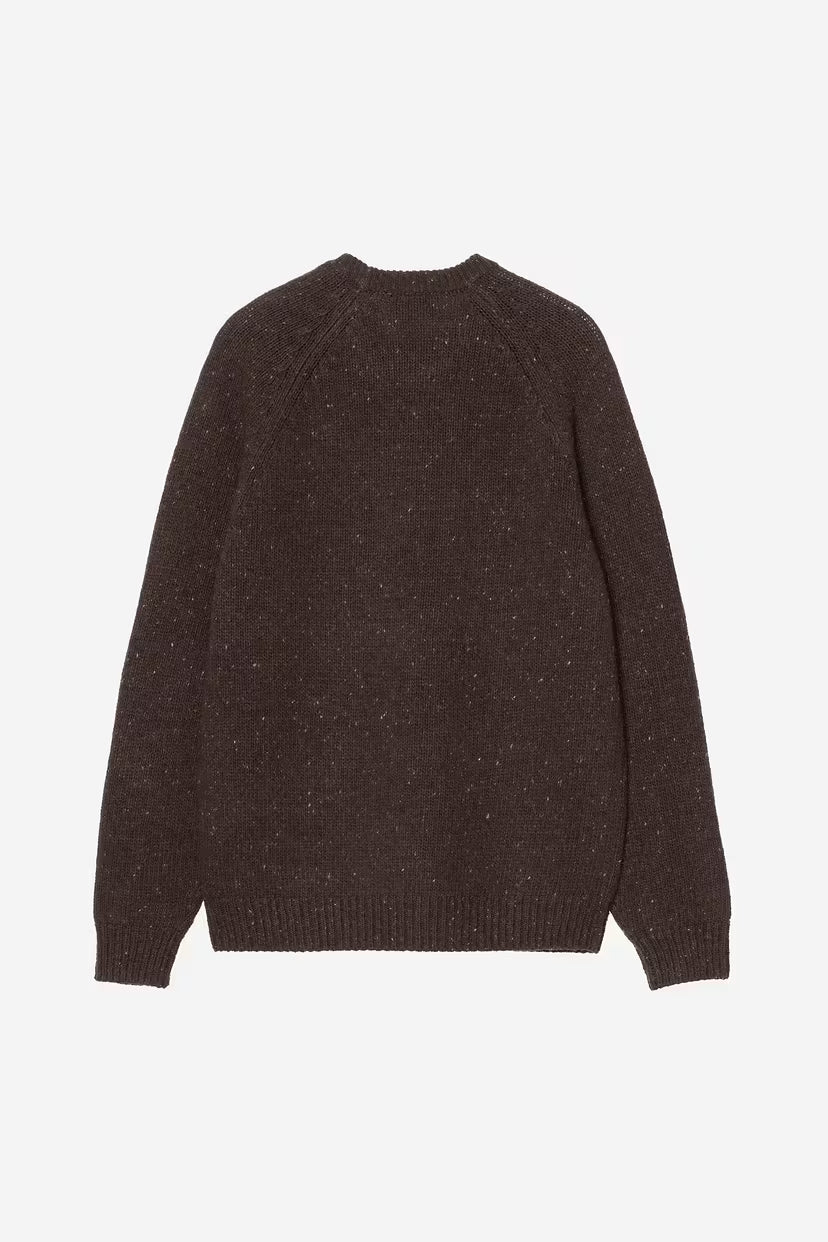 Carhartt WIP, Anglistic Sweater, Speckled Tobacco