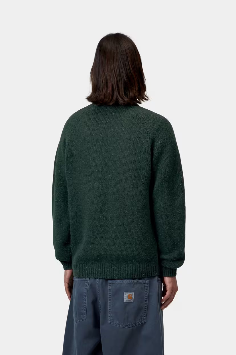 Carhartt WIP, Anglistic Sweater, Speckled Dark Scarab