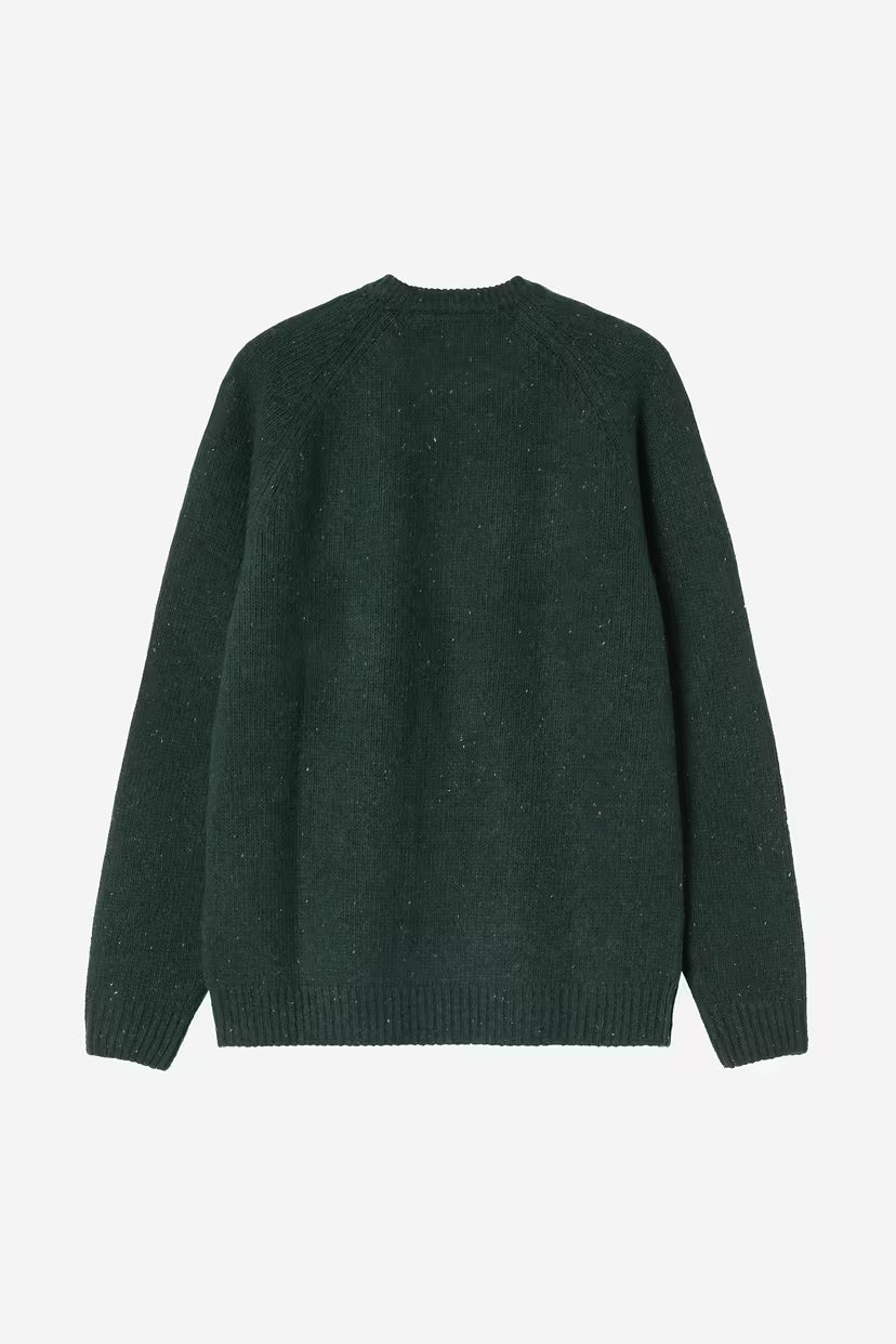 Carhartt WIP, Anglistic Sweater, Speckled Dark Scarab