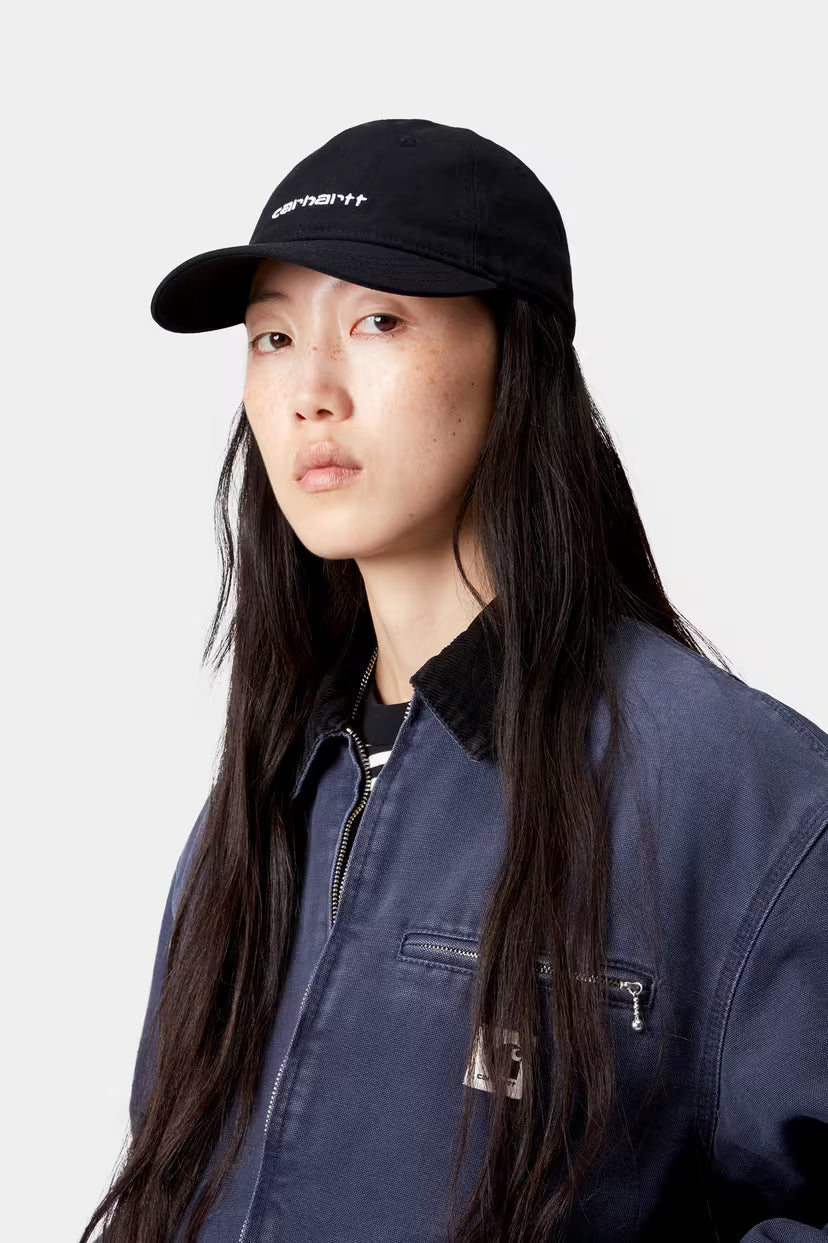 Carhartt WIP, Canvas Script Cap, Black / White