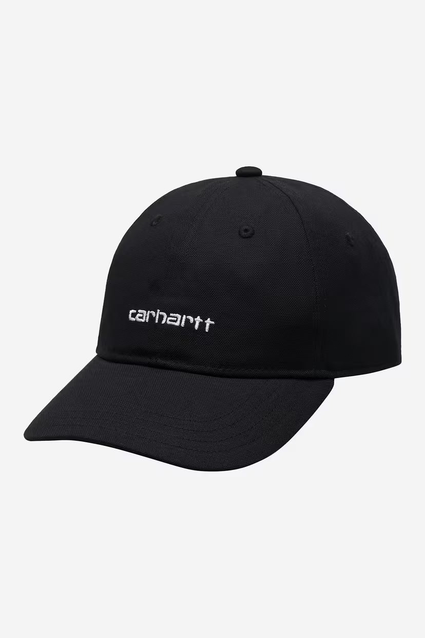 Carhartt WIP, Canvas Script Cap, Black / White