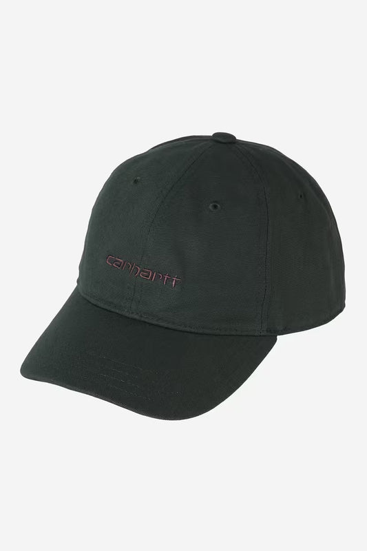 Carhartt WIP, Canvas Script Cap, Dark Scarab / Palisander