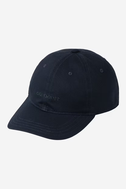 Carhartt WIP, Canvas Script Cap, Dark Navy / Dark Scarab