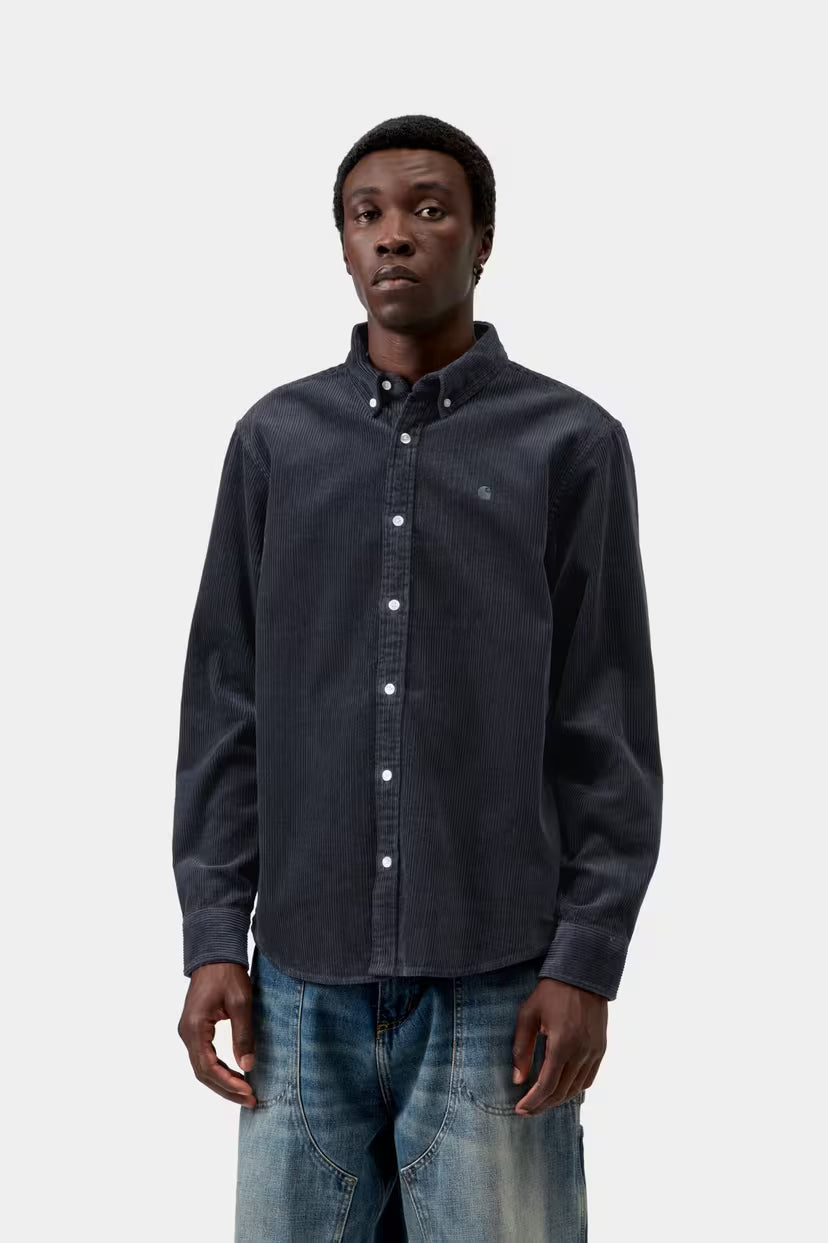 Carhartt WIP, L/S Madison Cord Shirt, Dark Navy