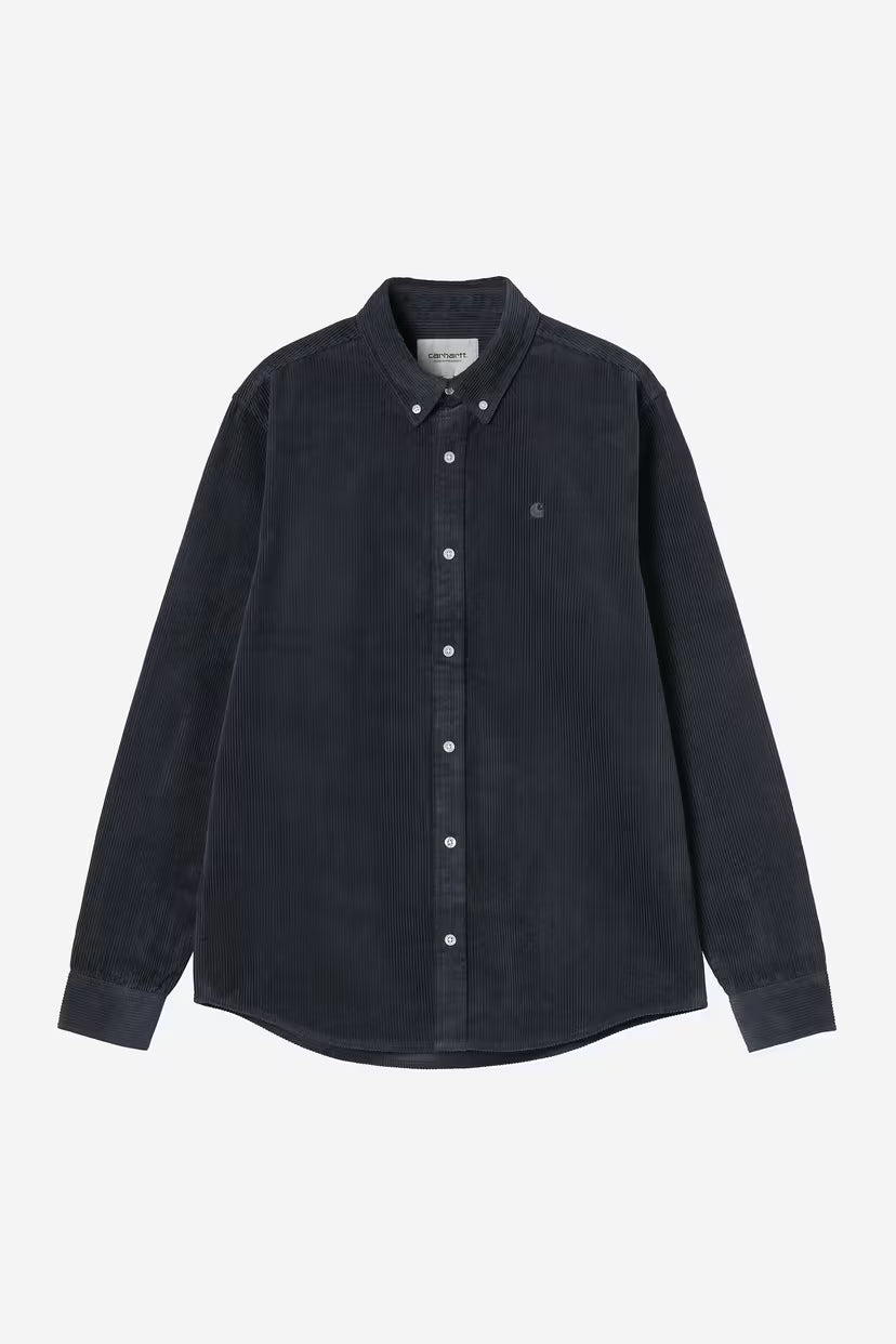 Carhartt WIP, L/S Madison Cord Shirt, Dark Navy