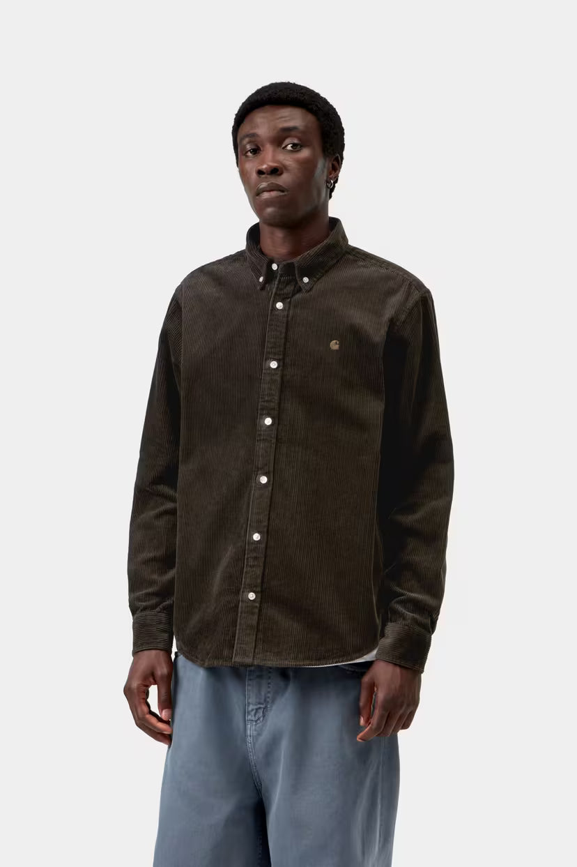 Carhartt WIP, L/S Madison Cord Shirt, Tobacco