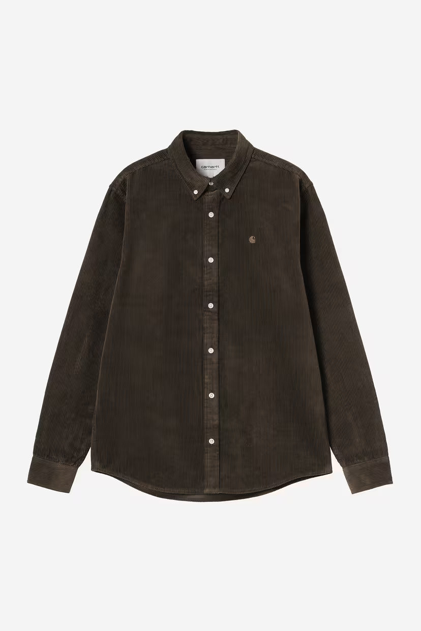Carhartt WIP, L/S Madison Cord Shirt, Tobacco
