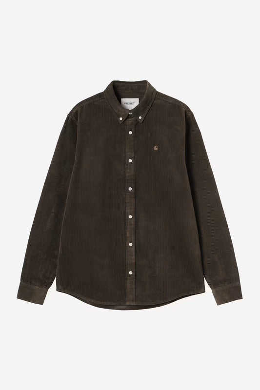 Carhartt WIP, L/S Madison Cord Shirt, Tobacco
