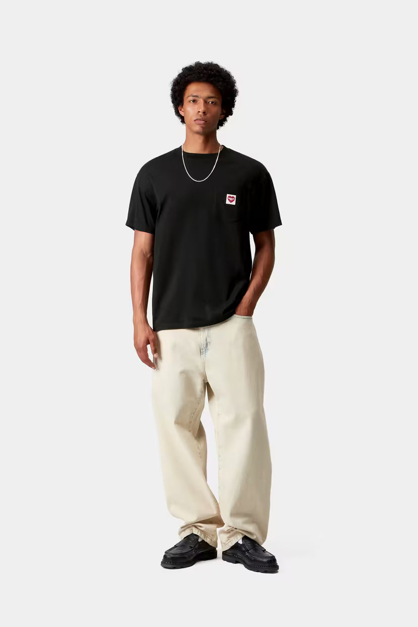 Carhartt WIP, S/S Pocket Heart T-Shirt, Black