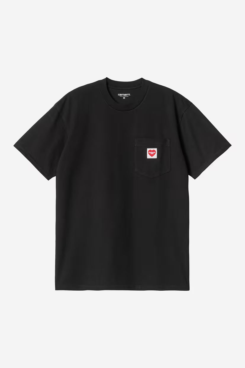 Carhartt WIP, S/S Pocket Heart T-Shirt, Black