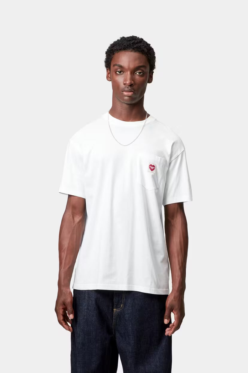 Carhartt WIP, S/S Pocket Heart T-Shirt, White