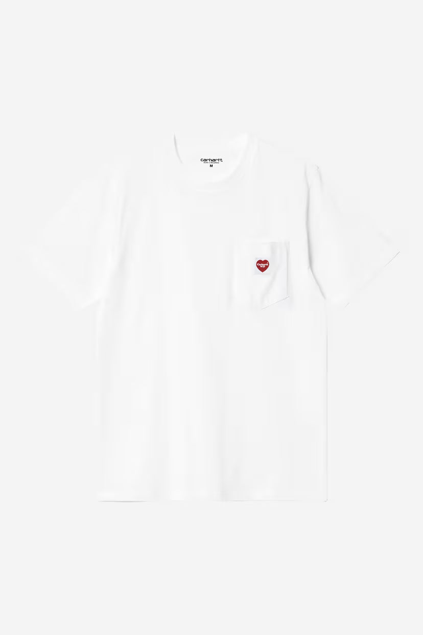 Carhartt WIP, S/S Pocket Heart T-Shirt, White