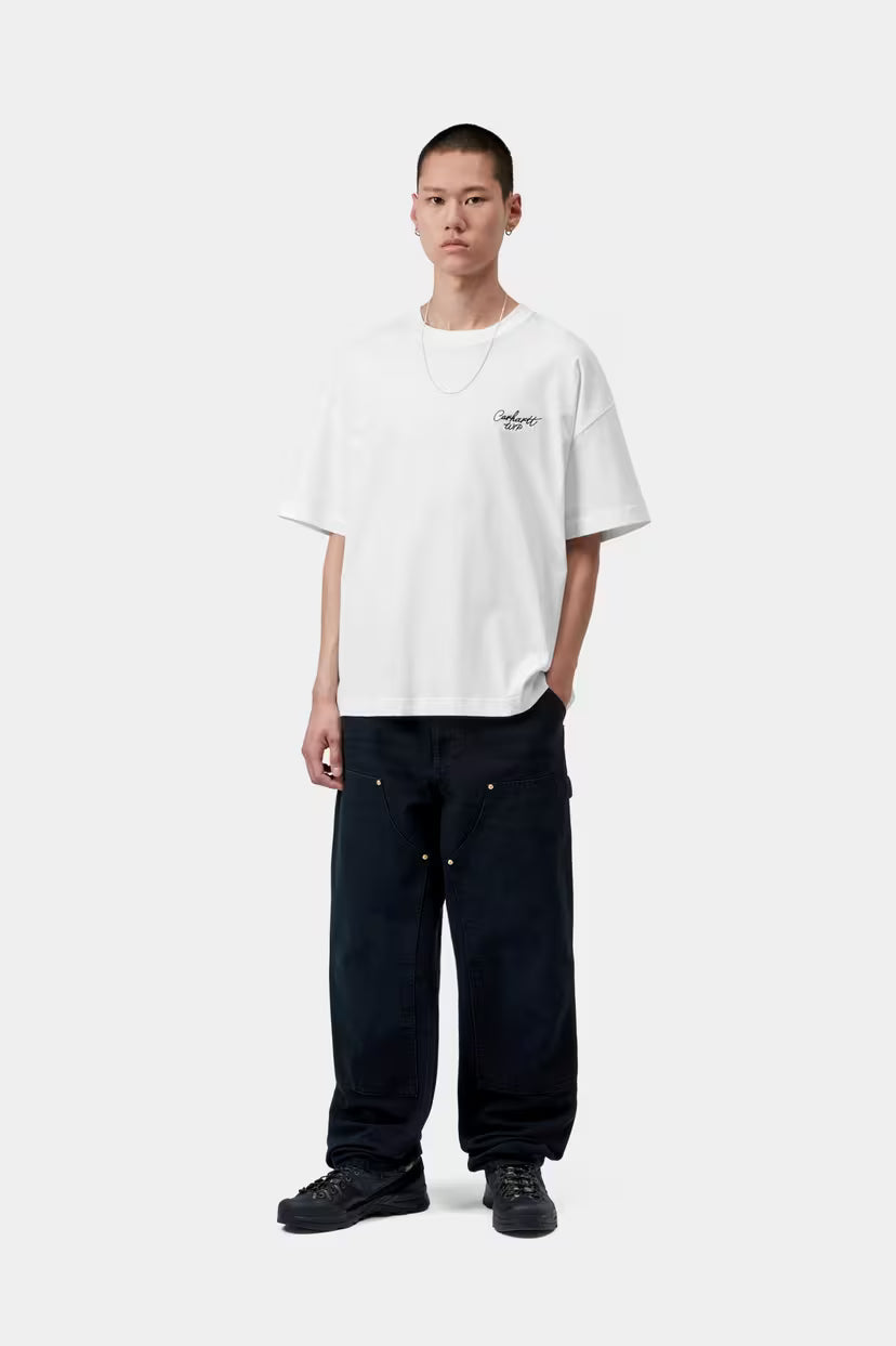 Carhartt WIP, S/S Signature Script T-Shirt, White