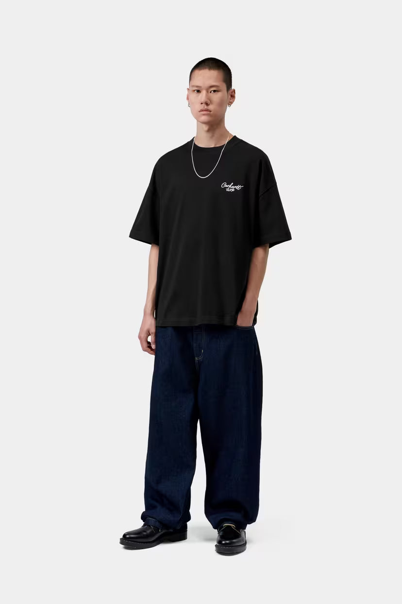 Carhartt WIP, S/S Signature Script T-Shirt, Black