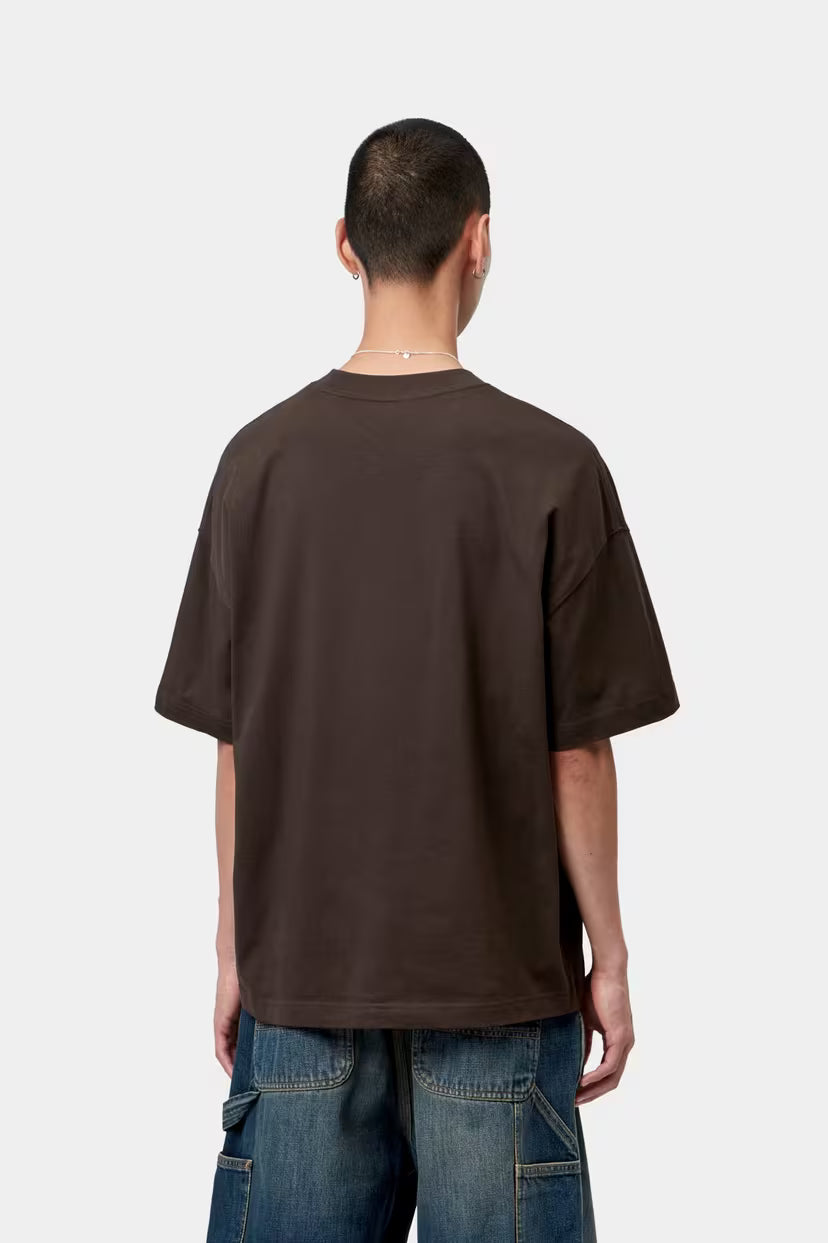 Carhartt WIP, S/S Signature Script T-Shirt, Tobacco