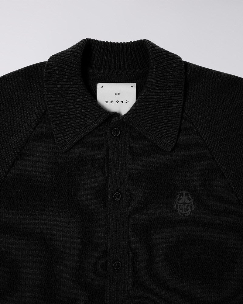 EDWIN, Mars Polo Cardigan, Black