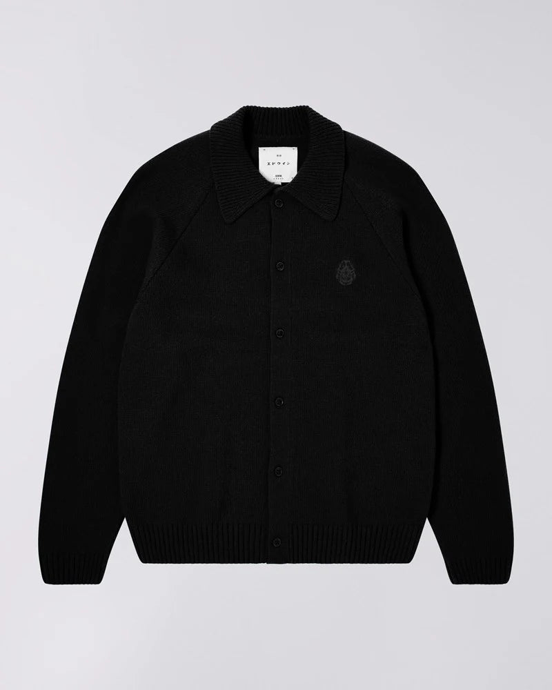 EDWIN, Mars Polo Cardigan, Black