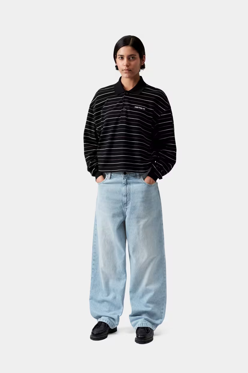 Carhartt WIP, W' Brandon Pant, Blue, Heavy worn bleached