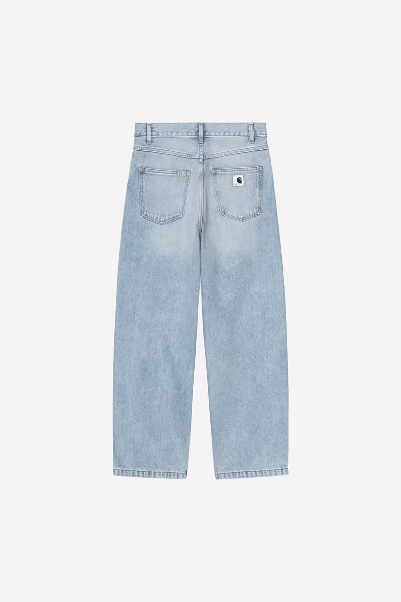 Carhartt WIP, W' Brandon Pant, Blue, Heavy worn bleached