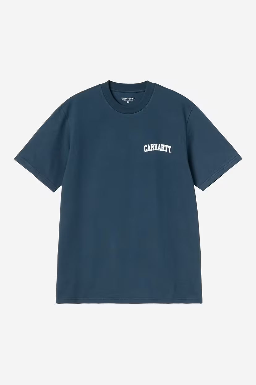 Carhartt WIP, S/S University Script T-Shirt, River Blue