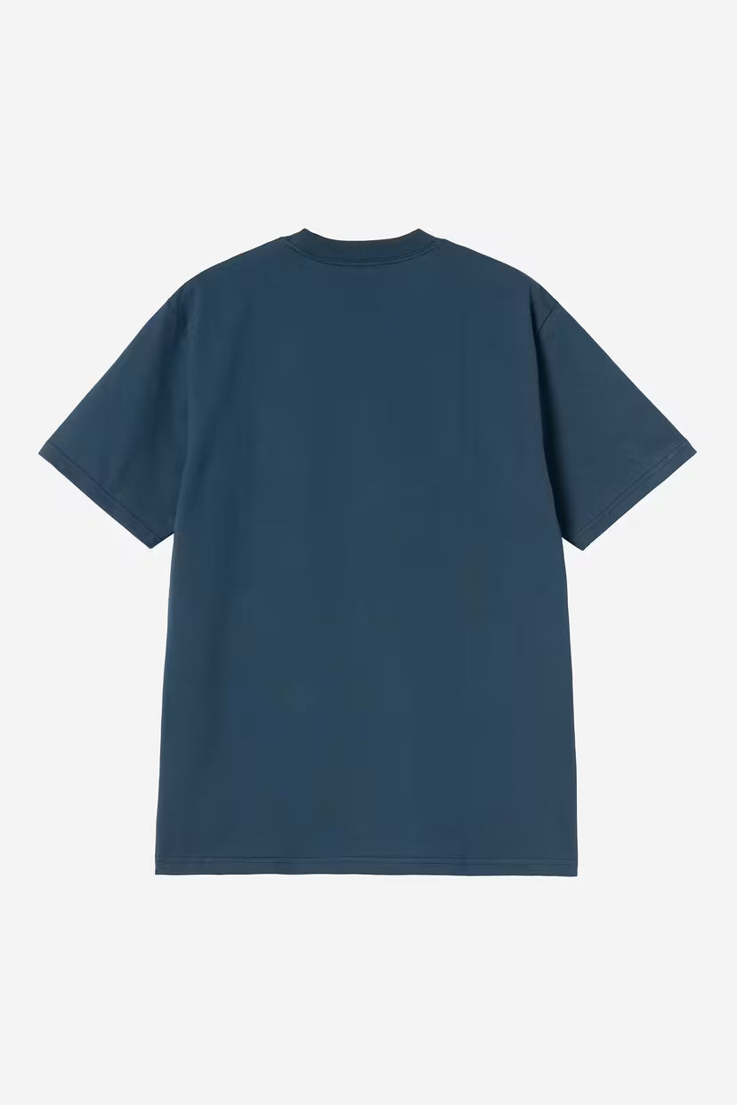 Carhartt WIP, S/S University Script T-Shirt, River Blue