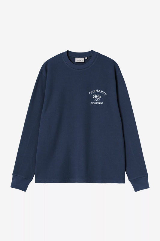 Carhartt WIP, L/S Eightynine Waffle T-Shirt, Jupiter & White