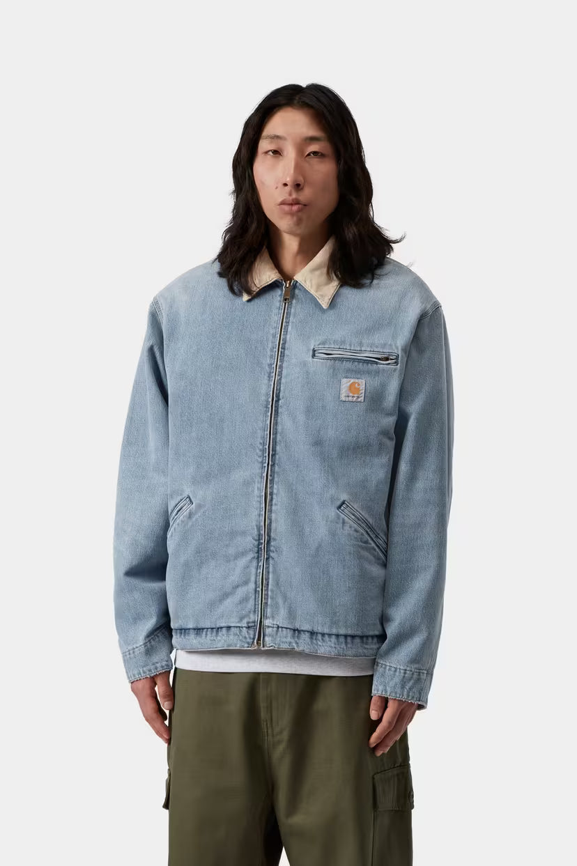 Carhartt WIP, OG Detroit Jacket, Blue / Dusty H Brown, Burst washed