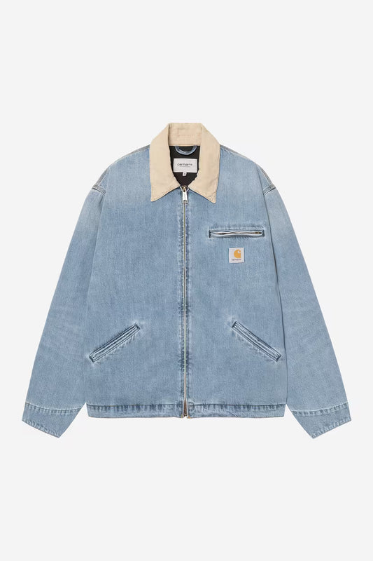Carhartt WIP, OG Detroit Jacket, Blue / Dusty H Brown, Burst washed