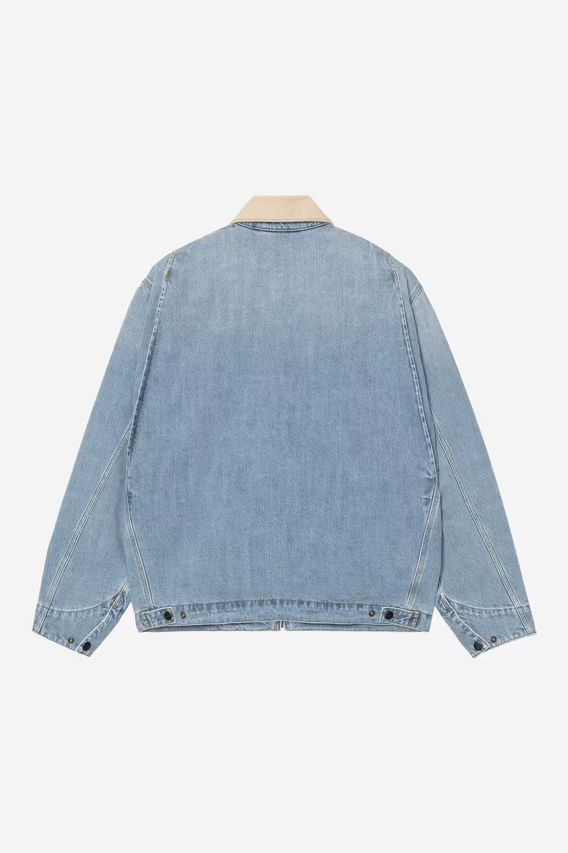 Carhartt WIP, OG Detroit Jacket, Blue / Dusty H Brown, Burst washed