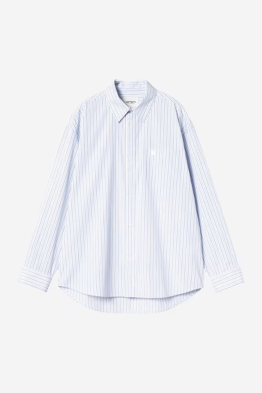 Carhartt WIP, W' L/S Keene Shirt, White