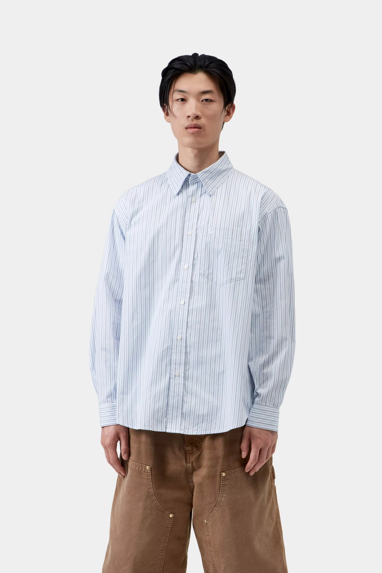 Carhartt WIP, L/S Keene Shirt, White