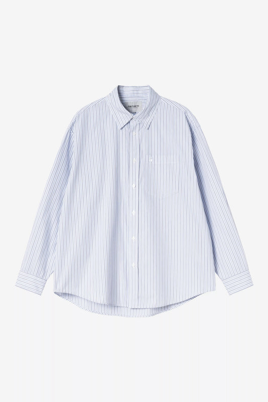 Carhartt WIP, L/S Keene Shirt, White