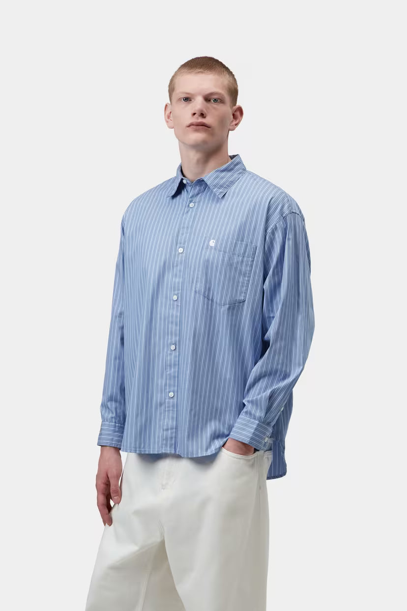 Carhartt WIP, L/S Keene Shirt, Curacao