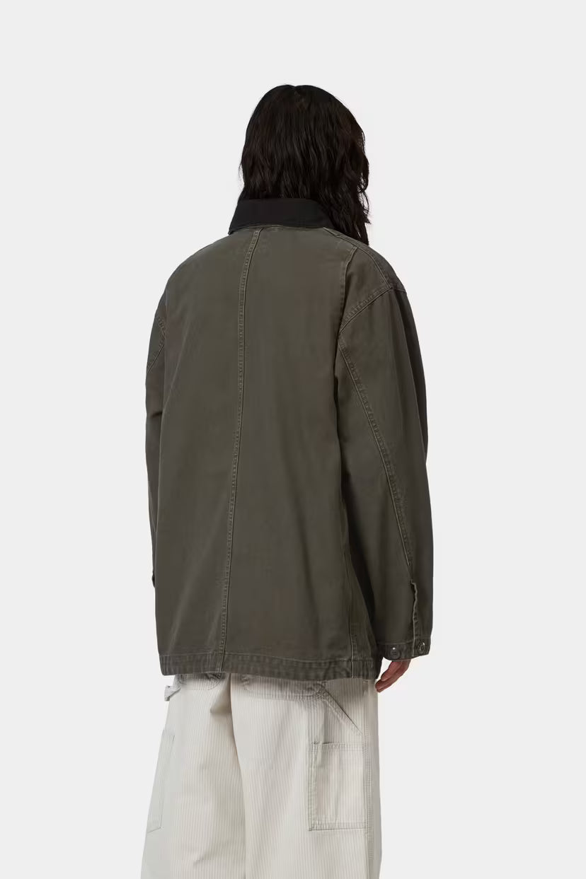Carhartt WIP, Prescott Coat, Oxide Green / Black Garment dyed