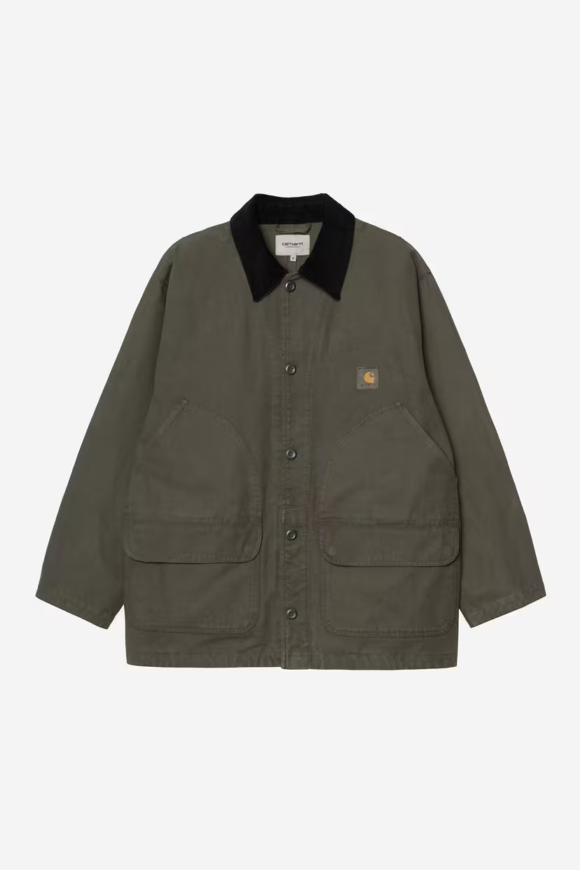 Carhartt WIP, Prescott Coat, Oxide Green / Black Garment dyed