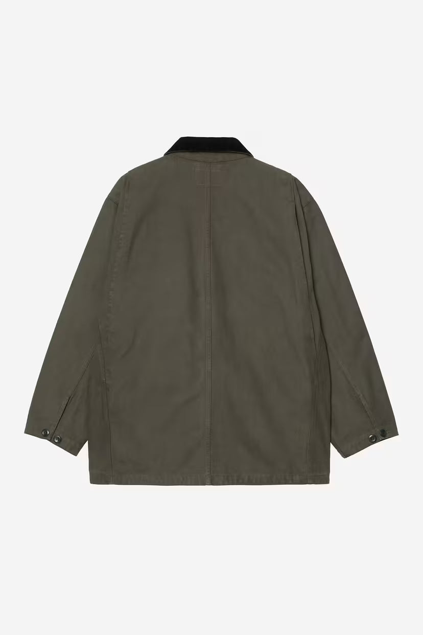 Carhartt WIP, Prescott Coat, Oxide Green / Black Garment dyed