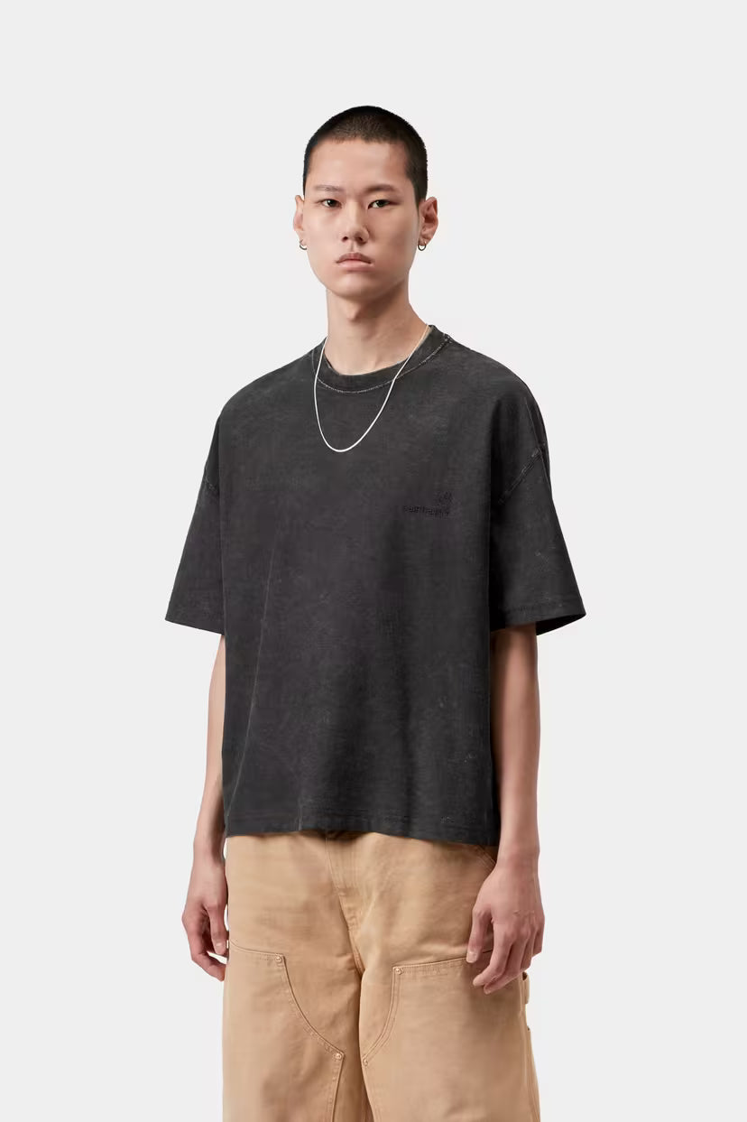 Carhartt WIP, S/S Lambert T-Shirt, Black Moon wash