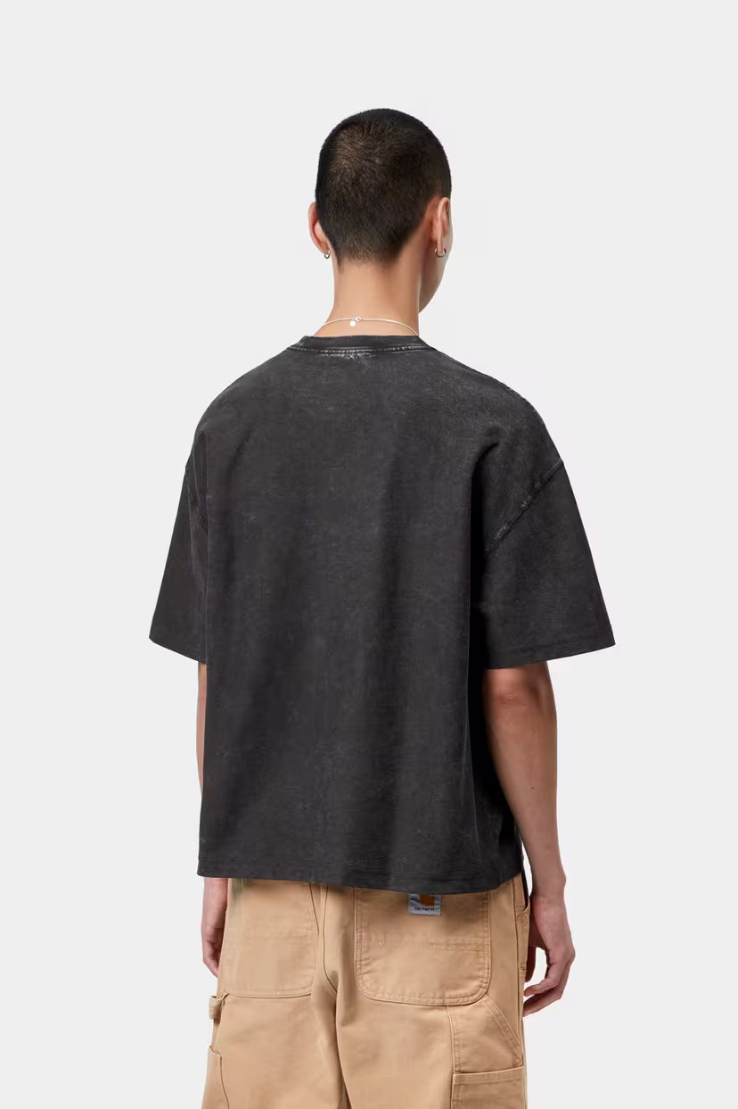 Carhartt WIP, S/S Lambert T-Shirt, Black Moon wash