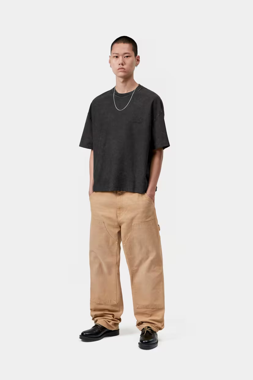 Carhartt WIP, S/S Lambert T-Shirt, Black Moon wash