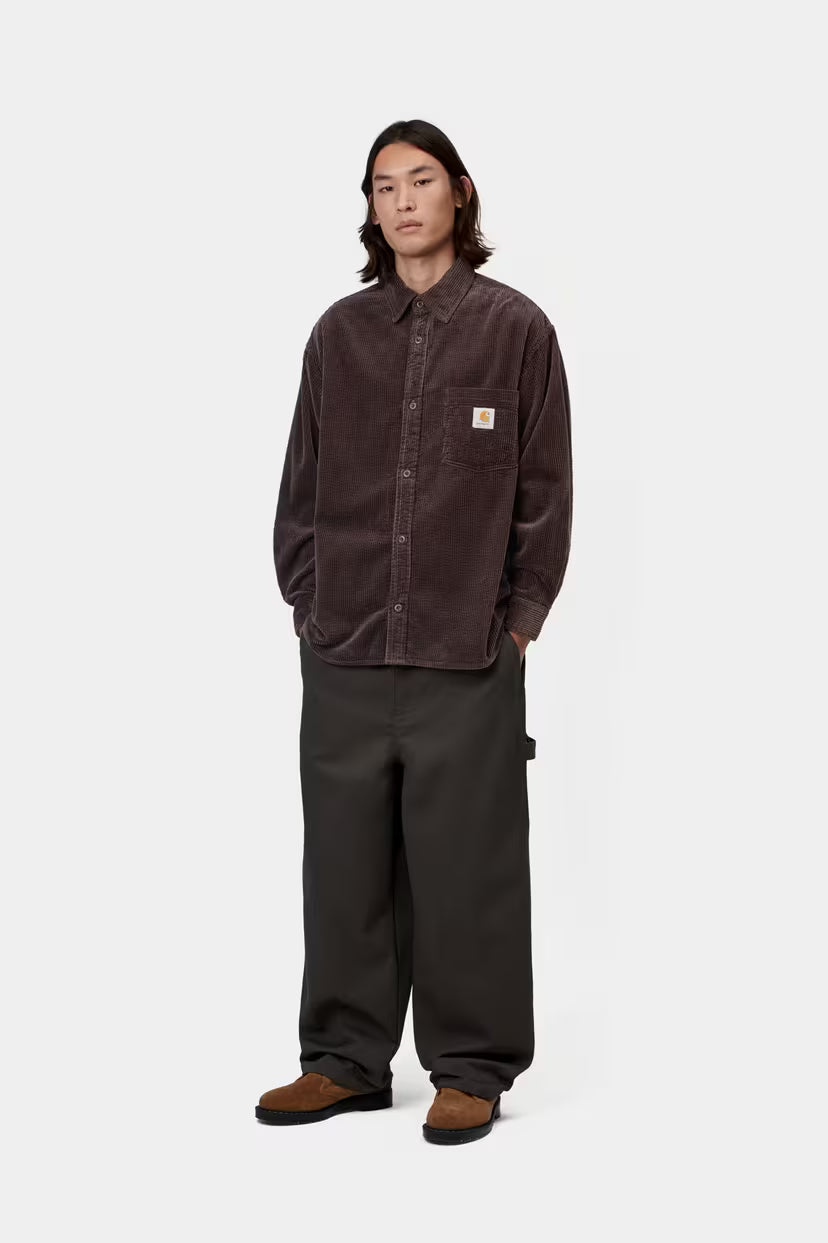 Carhartt WIP, L/S Loyde Shirt, Palisander, Rinsed