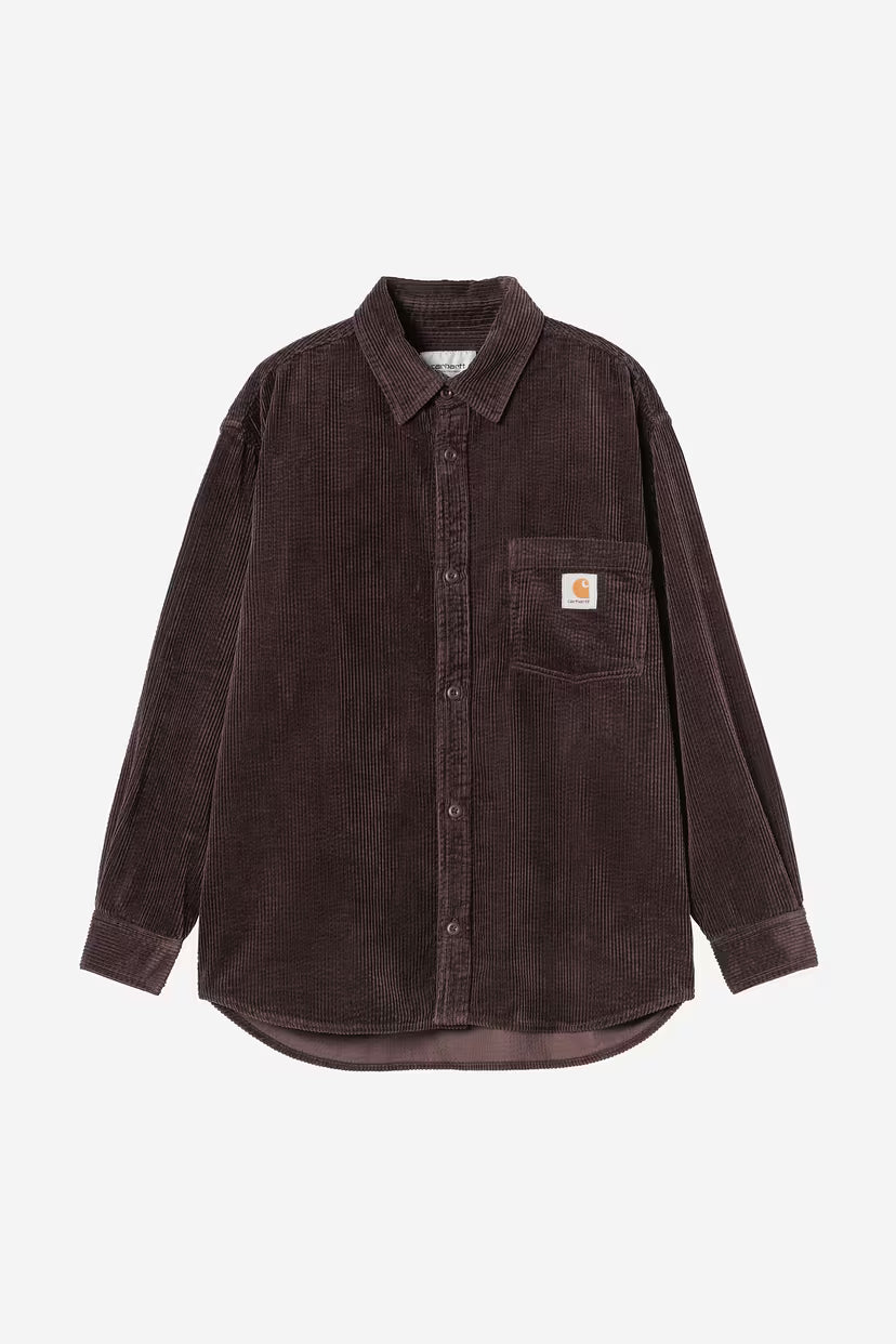 Carhartt WIP, L/S Loyde Shirt, Palisander, Rinsed