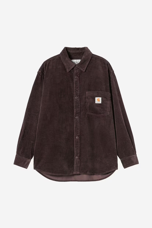 Carhartt WIP, L/S Loyde Shirt, Palisander, Rinsed